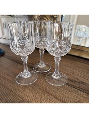 Cristal d’Arques Longchamp Brandy Snifter Cognac Glass Set of 3